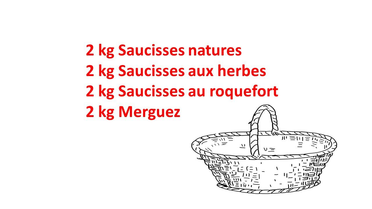 Panier saucisserie L